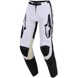 Pantaloni motocross Alpinestars Racer Riway alb-negru