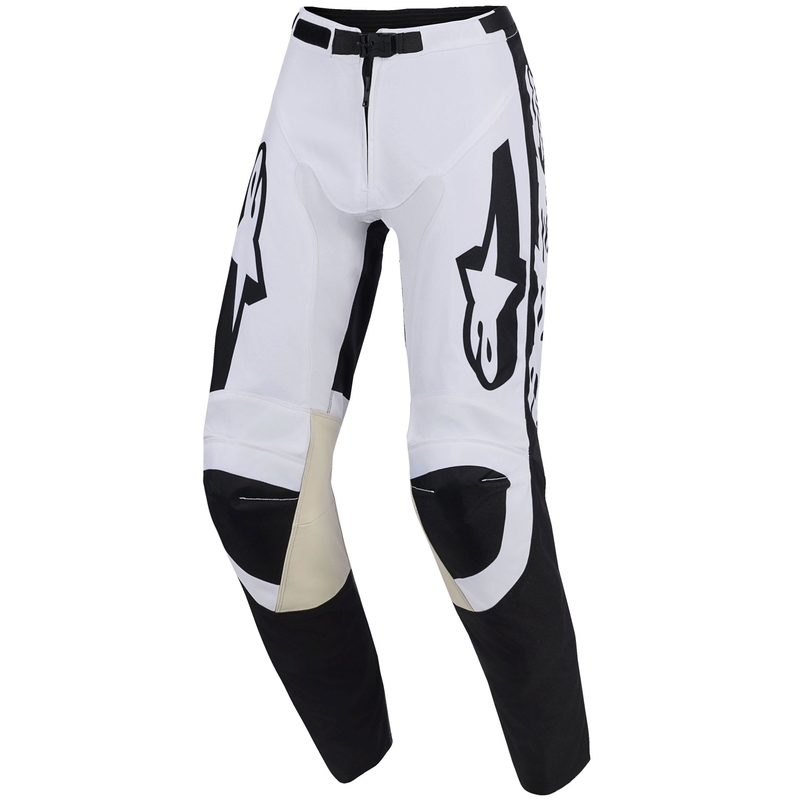 Pantaloni motocross Alpinestars Racer Riway alb-negru