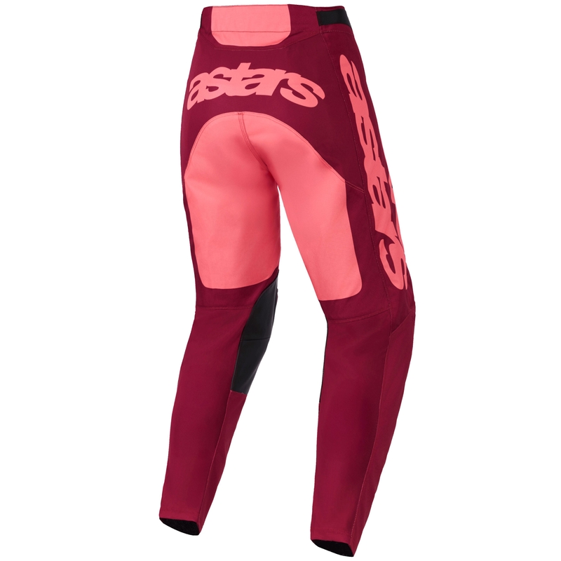 Pantaloni motocross Alpinestars Racer Riway roșu închis-coral