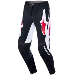 Pantaloni motocross Alpinestars Supertech Pro Vista negru-roșu-alb
