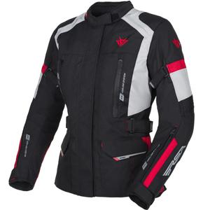 Geacă de motocicletă pentru femei RSA EXO 2 negru-gri-roșu