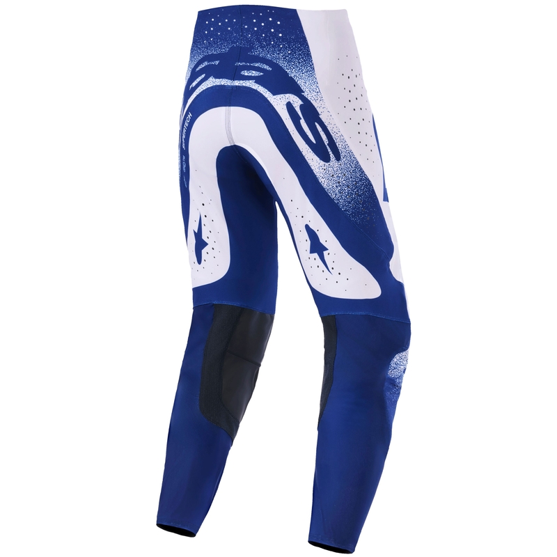 Pantaloni motocross Alpinestars Supertech Scenz gri deschis-albastru închis