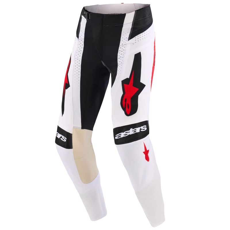 Pantaloni motocross Alpinestars Techstar Knif negru-alb-albastru-roșu