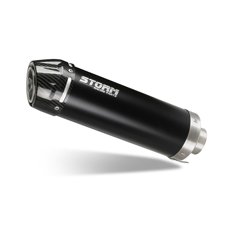 Sistem de evacuare complet 1x1 STORM GP Black with carbon cap