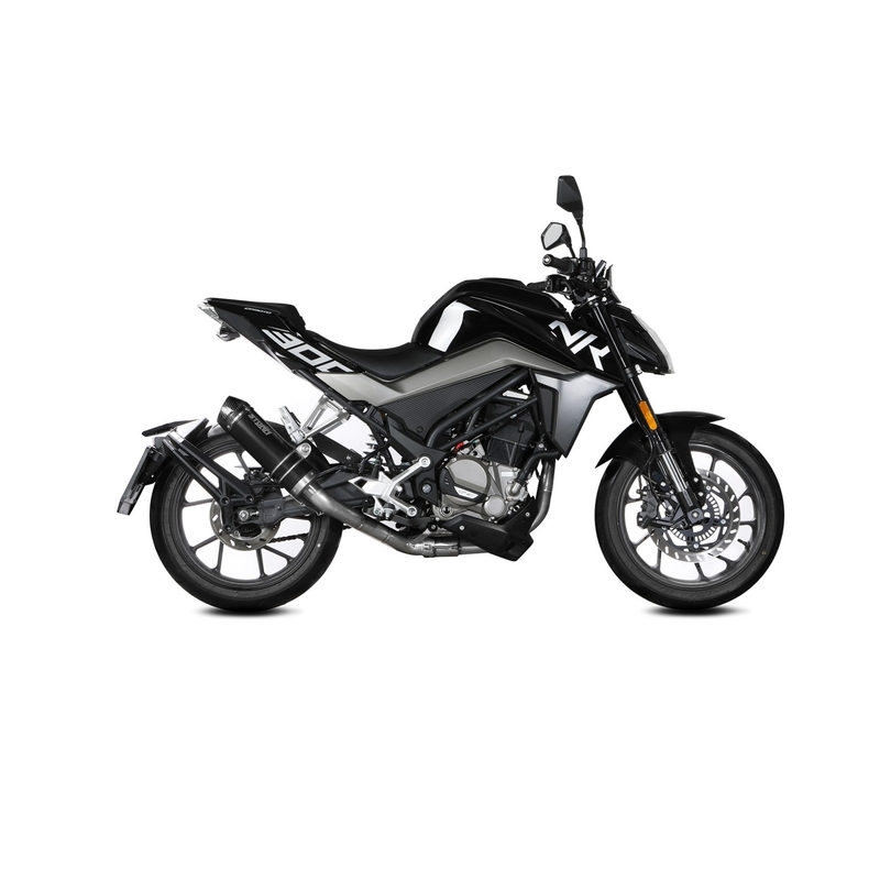 Sistem de evacuare complet 1x1 STORM GP Black with carbon cap