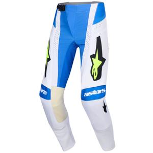 Pantaloni motocross Alpinestars Techstar Knif albastru-negru-galben fluo