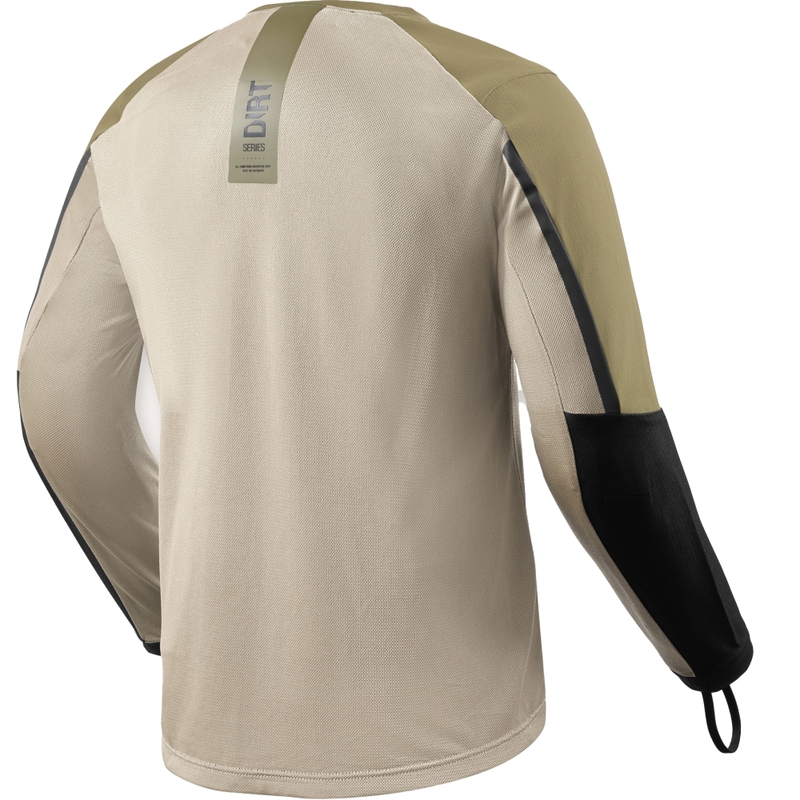 Tricou motocross Revit Sierra 2 verde-nisipiu