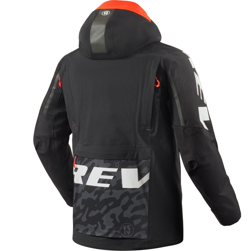 Geacă de motocicletă Revit Vision H2O negru-roșu