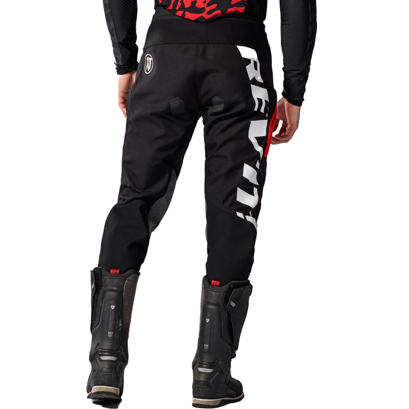 Pantaloni moto Revit Lejano negru-rosu