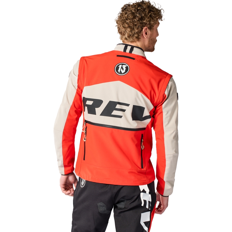 Jachetă motocicletă Revit Maroc Nisip-Roșu
