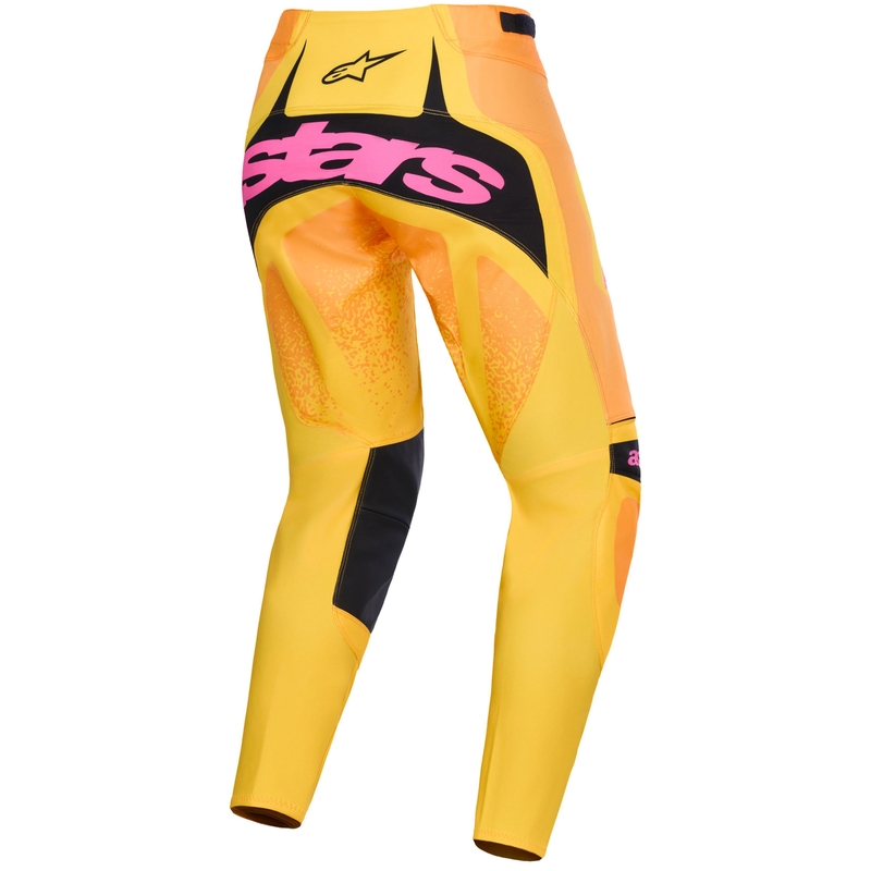 Pantaloni motocross Alpinestars Techstar Nomur portocaliu-galben-roz