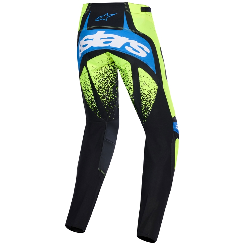 Pantaloni motocross Alpinestars Techstar Nomur albastru închis-galben fluo-albastru