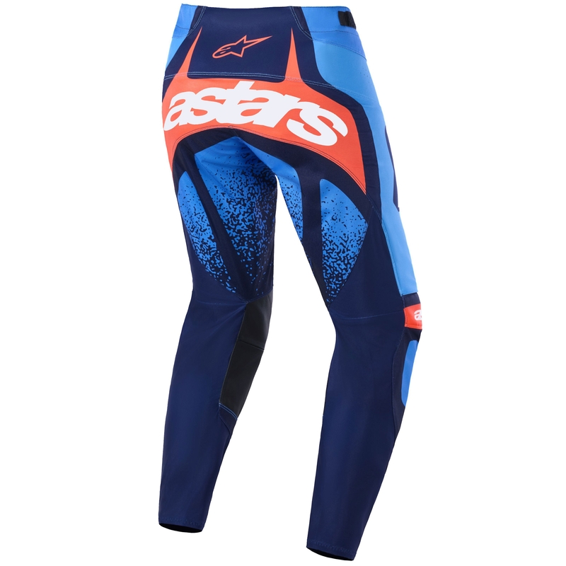 Pantaloni motocross Alpinestars Techstar Nomur albastru închis-portocaliu-albastru