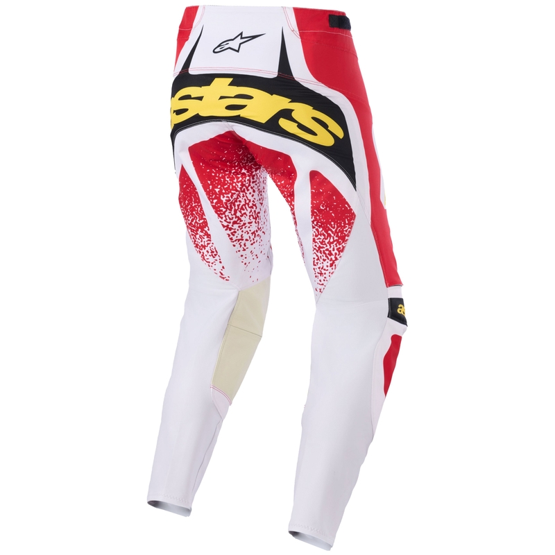Pantaloni motocross Alpinestars Techstar Nomur gri deschis-roșu-negru-galben