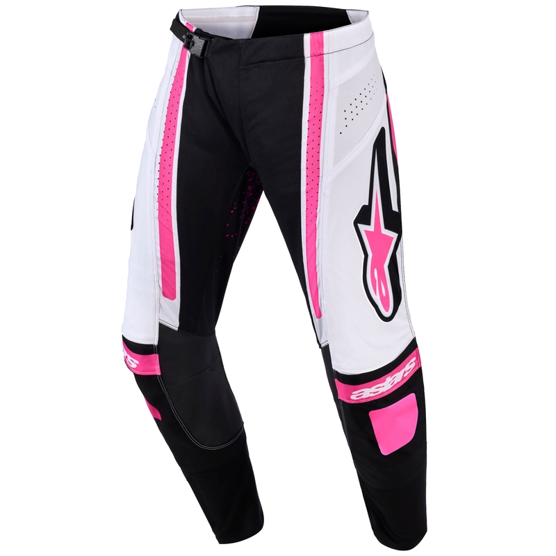 Pantaloni motocross Alpinestars Stella Techstar Nomur pentru femei negru-alb-roz