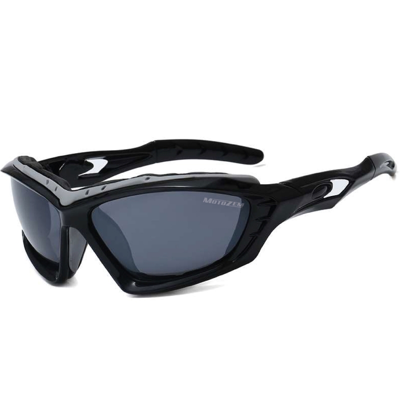 Ochelari de soare pentru căști deschise MotoZem Drift negri