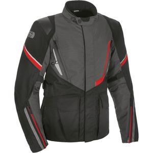 Jachetă motociclistă Oxford Montreal 4.0 Dry2Dry™ Negru-Gri-Roșu