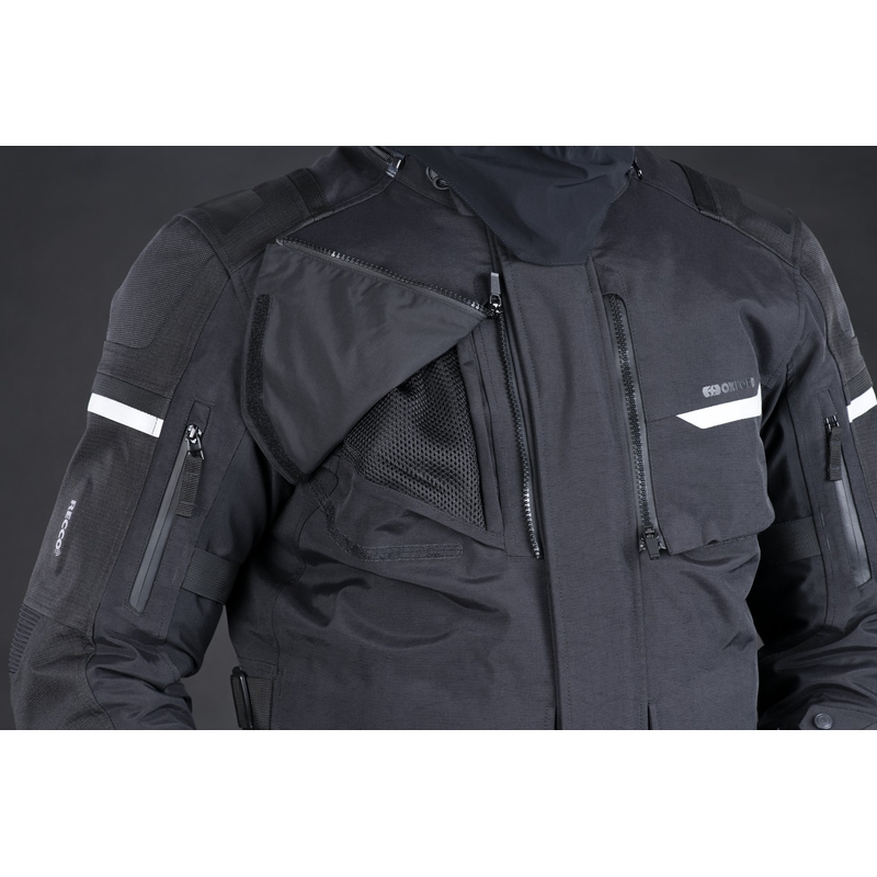 Geacă de motocicletă Oxford Advanced Stormland Dry2Dry™ neagră