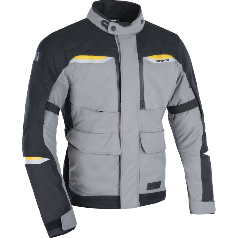 Jachetă de motocicletă Oxford Advanced Mondial 2.0 Dry2Dry™ Negru-Gri