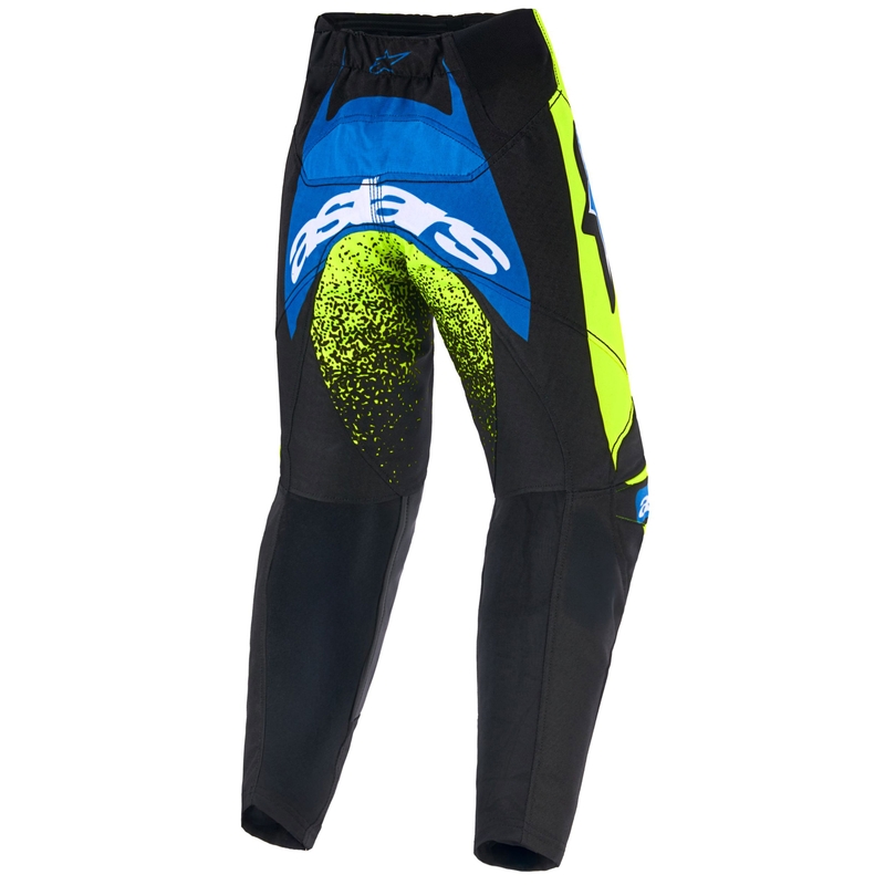 Pantaloni Motocross Alpinestars Racer Nomur Copii Albastru Închis-Galben Fluo-Negru