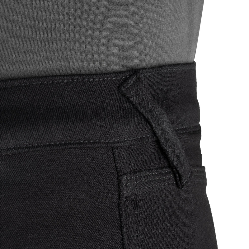 Blugi motociclisți crop OXFORD ORIGINAL APPROVED SUPER STRETCH JEANS AA SLIM FIT, negri