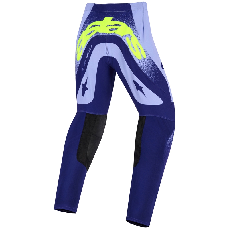 Pantaloni Motocross Alpinestars Supertech Scenz Copii Mov-Galben Fluo