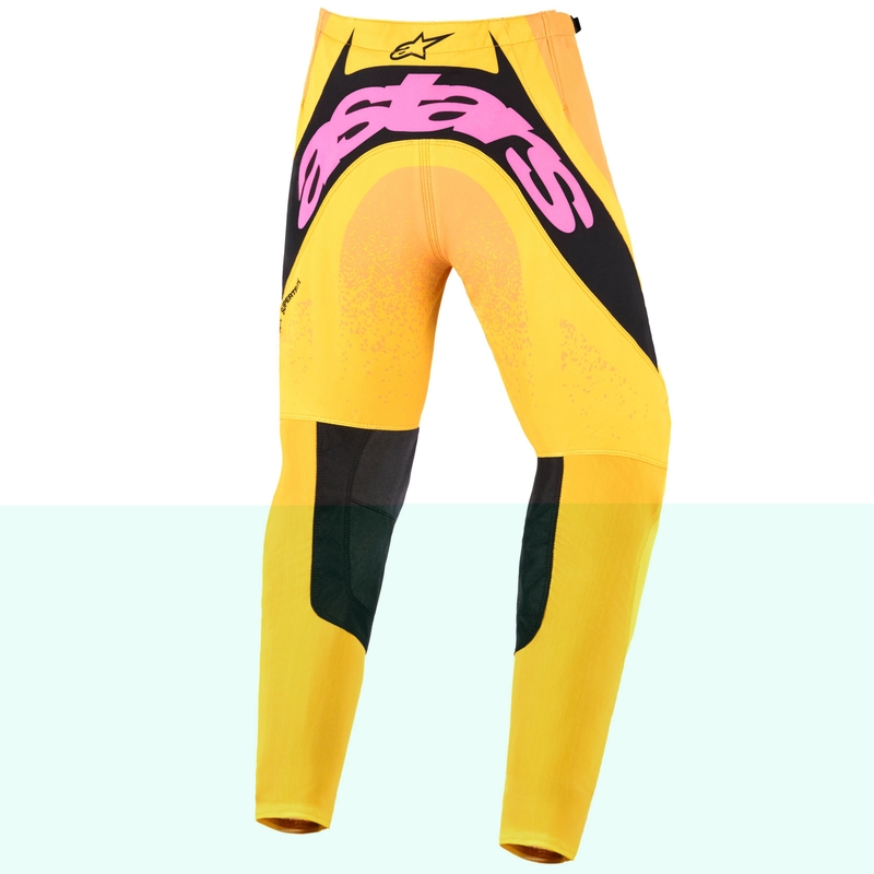 Pantaloni Motocross Alpinestars Techstar Nomur Copii Portocaliu-Galben-Roz