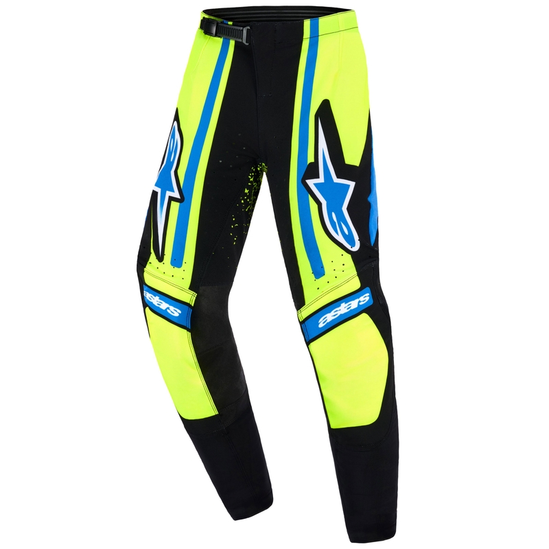 Pantaloni Motocross Alpinestars Techstar Nomur Copii Albastru Închis-Galben Fluo-Albastru