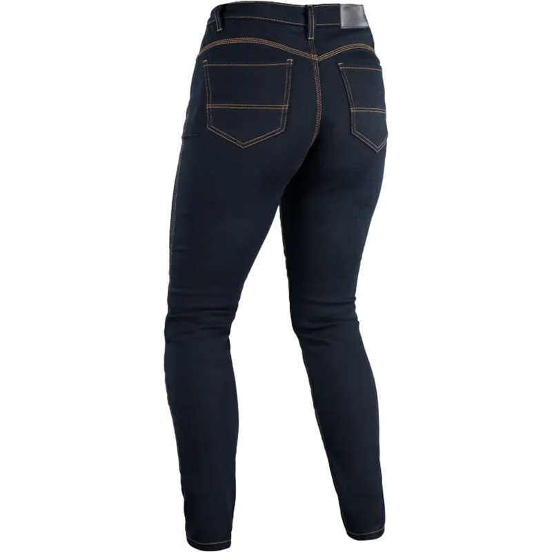 Blugi motociclisți pentru femei OXFORD ORIGINAL APPROVED SUPER STRETCH JEANS AA SLIM FIT albastru indigo