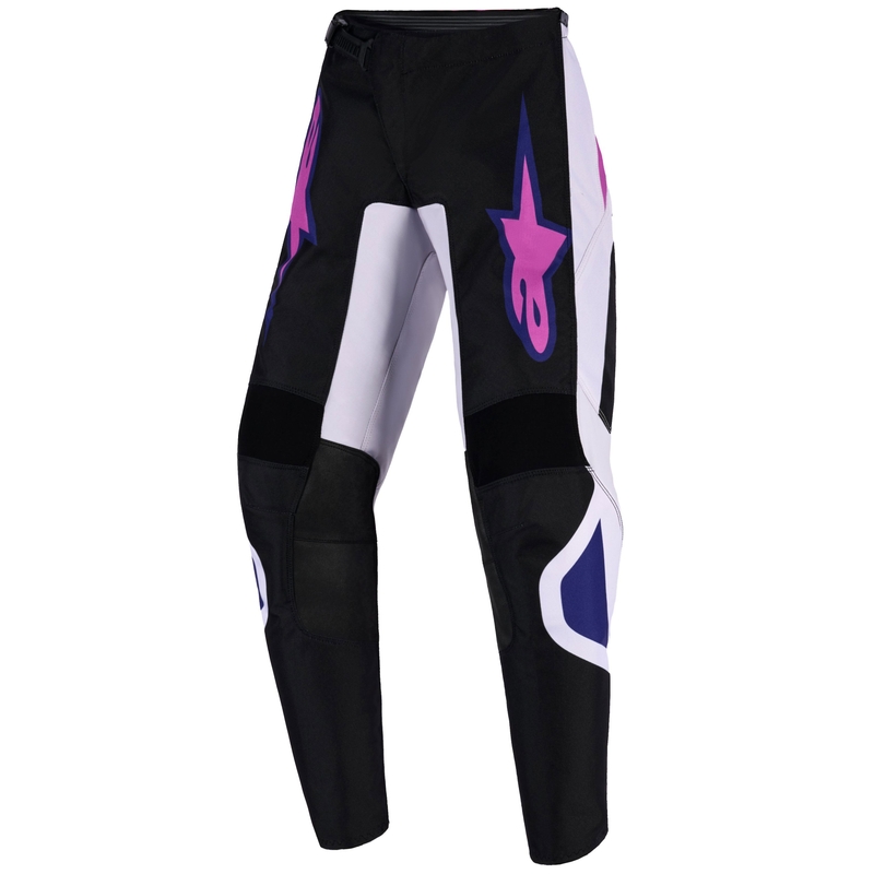 Pantaloni Motocross Alpinestars Fluid Grid Copii Negru-Gri Deschis-Mov