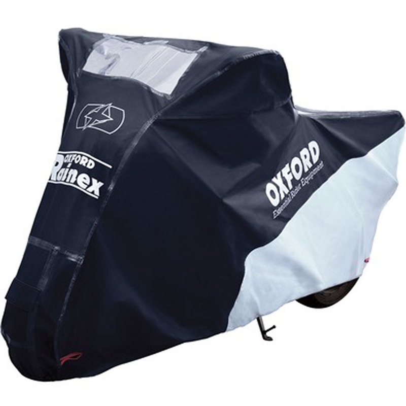 Husă motocicletă Oxford Rainex negru-argintiu