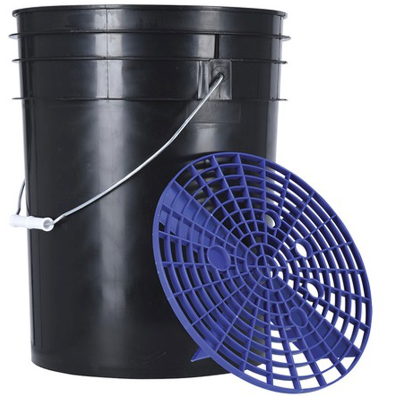 Găleată cu grătar de picurare Oxford negru-albastru