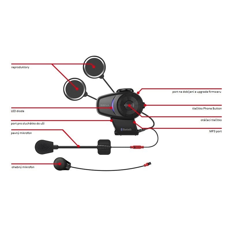 Căști Bluetooth hands-free SENA 10S