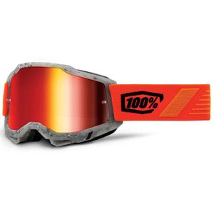 Ochelari motocross 100% ACCURI 2 Schrute cu plexiglas roșu