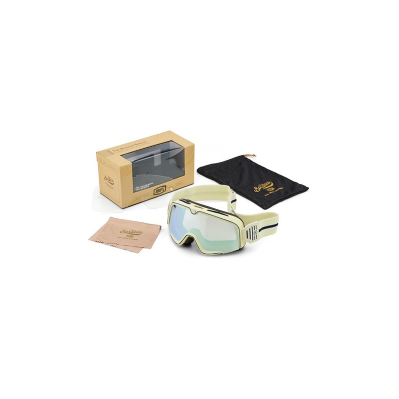 Ochelari de protecție pentru motocicletă 100% BARSTOW ARMO cu plexiglas argintiu