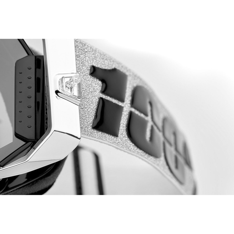 Ochelari motocross 100% ARMEGA Atac cu plexiglas argintiu