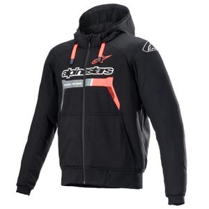Hanorac Alpinestars Chrome Ignition negru-roșu fluo-gri-alb