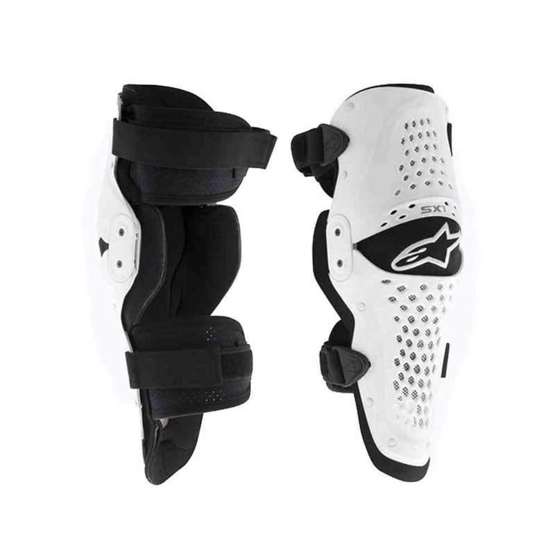 Genunchiere Alpinestars SX-1 alb-negru