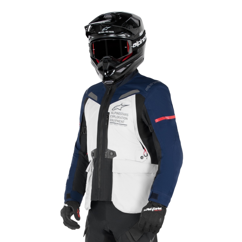 Jachetă Alpinestars ST-7 Gore-Tex Gri Deschis-Albastru-Negru