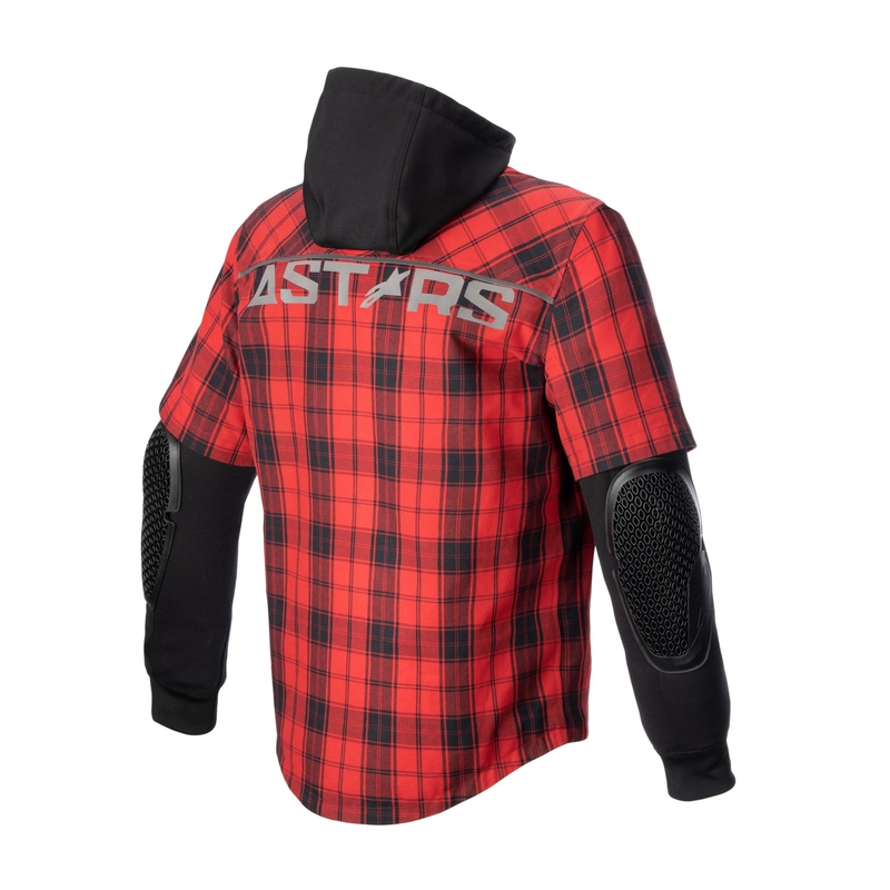 Tricou motocicletă Alpinestars MO.ST.EQ Tartan roșu-negru