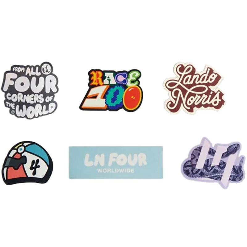 Set de stickere mici Lando Norris LN4