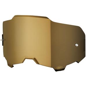 Vizieră 100% ARMEGA oglindă aurie pentru ochelari de motocross (anti-aburire)