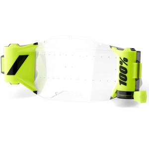 Sistem ROLL-OFF pentru ochelari de cross pentru copii, 100% Forecast NEW GENERATION, transparent