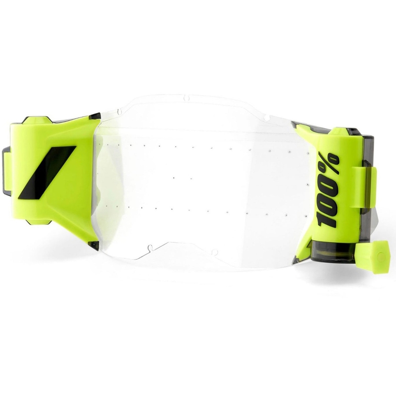 Sistem ROLL-OFF pentru ochelari de cross pentru copii, 100% Forecast NEW GENERATION, transparent