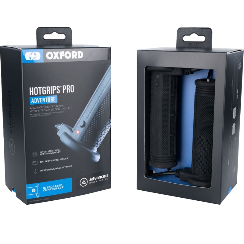 Mânere încălzite Oxford Hotgrips PRO Adventure cu comenzi integrate în mâner