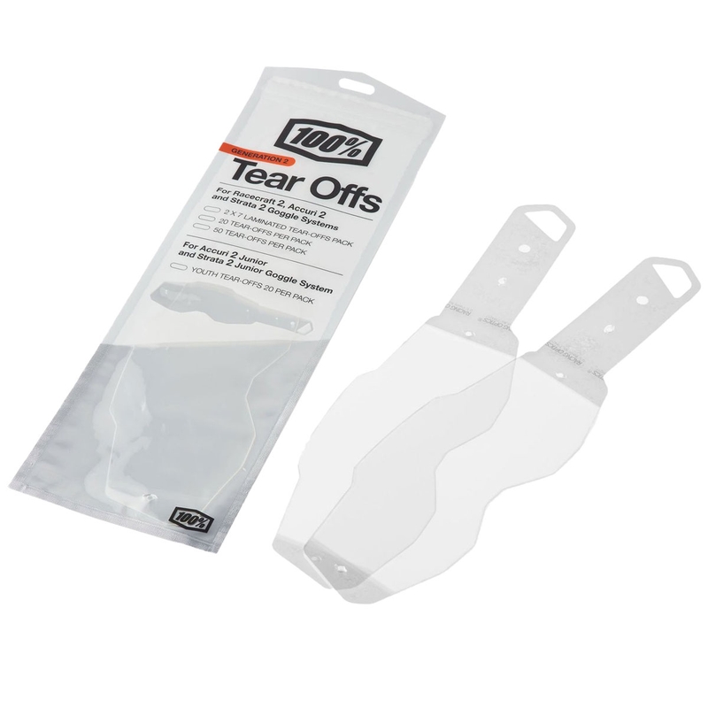 Autocolante laminate pentru ochelari de cross 100% RACECRAFT 2/ACCURI 2/STRATA 2