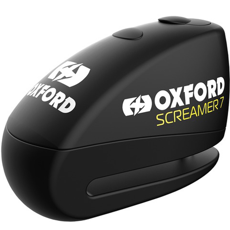 Blocator frână disc Oxford Screamer 7 cu alarmă integrată, negru-negru
