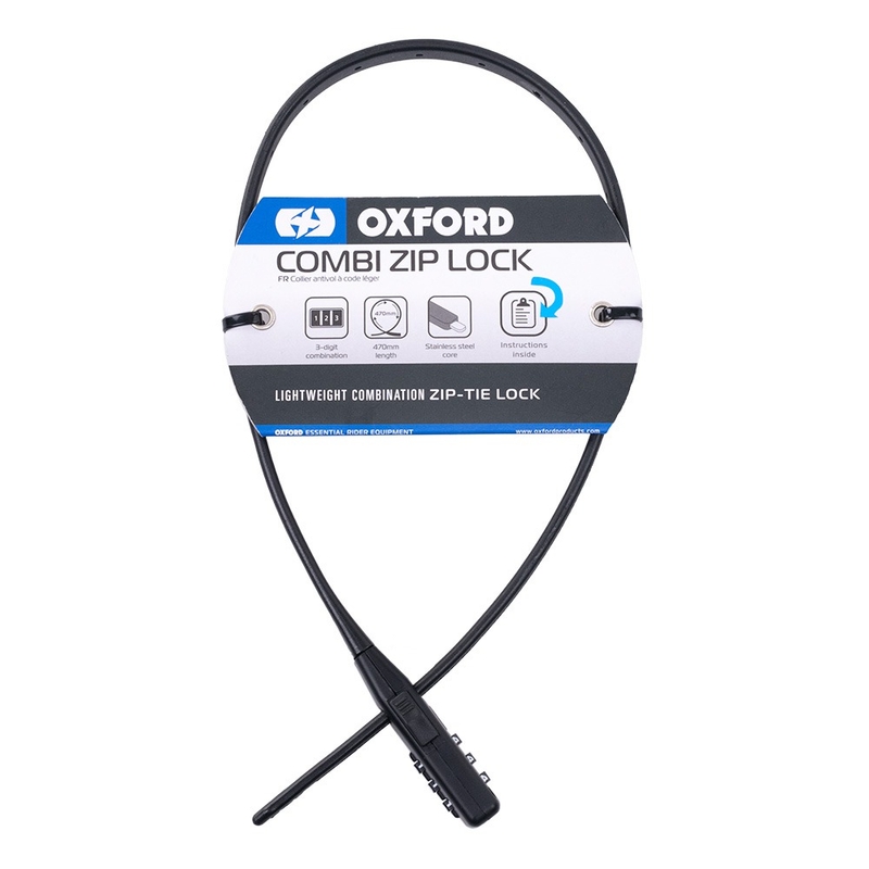Închizătoare cu fermoar Oxford Combi pentru căști și accesorii, neagră