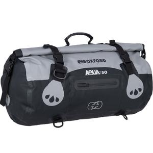 Geantă Oxford Aqua T-50 Roll Bag 50 l impermeabilă negru-gri