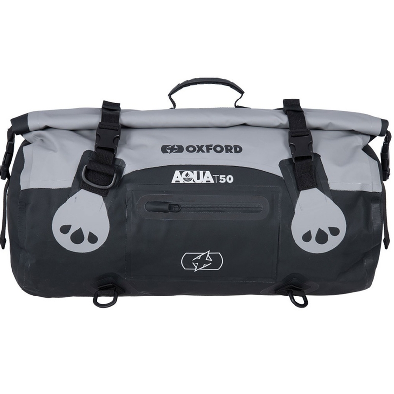 Geantă Oxford Aqua T-50 Roll Bag 50 l impermeabilă negru-gri